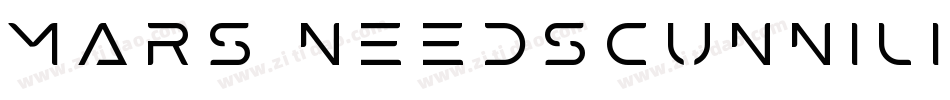Mars NeedsCunnilingu字体转换